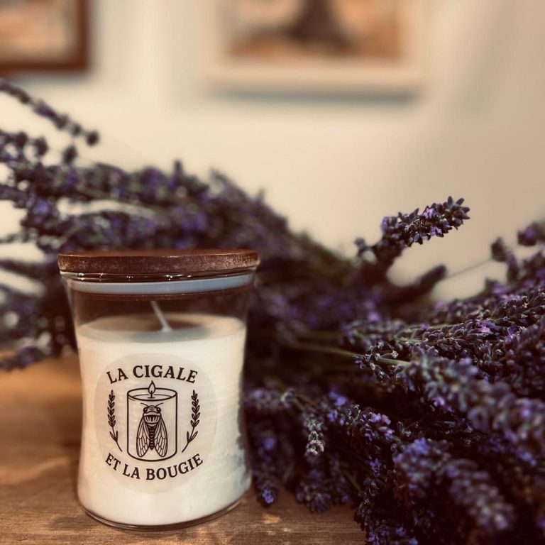 Bougie artisanale en cire végétale avec lavande – La Cigale et la Bougie